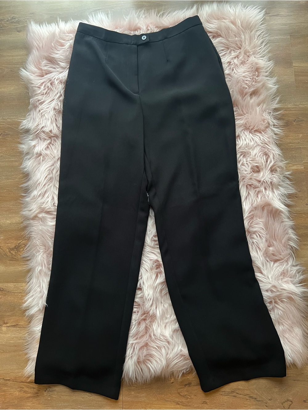 Black Women's Wide-Leg Dress Pants 14